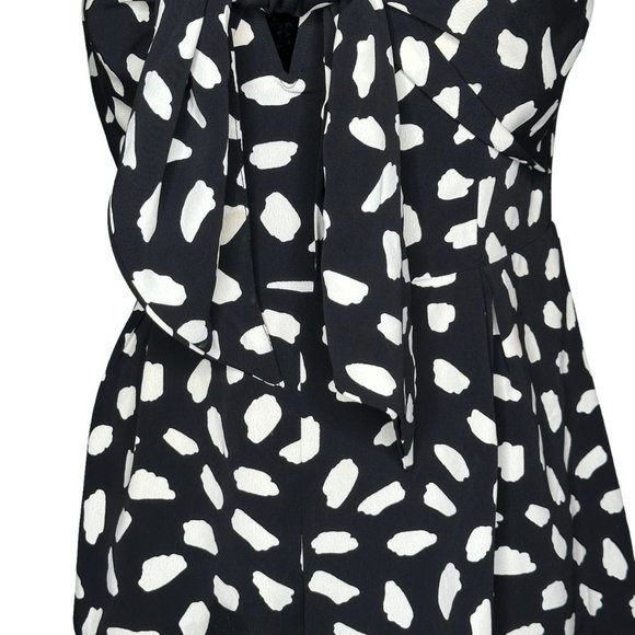 The Impeccable Pig Romper Womens Size Large Strapless Black Cream - Picture 3 of 14